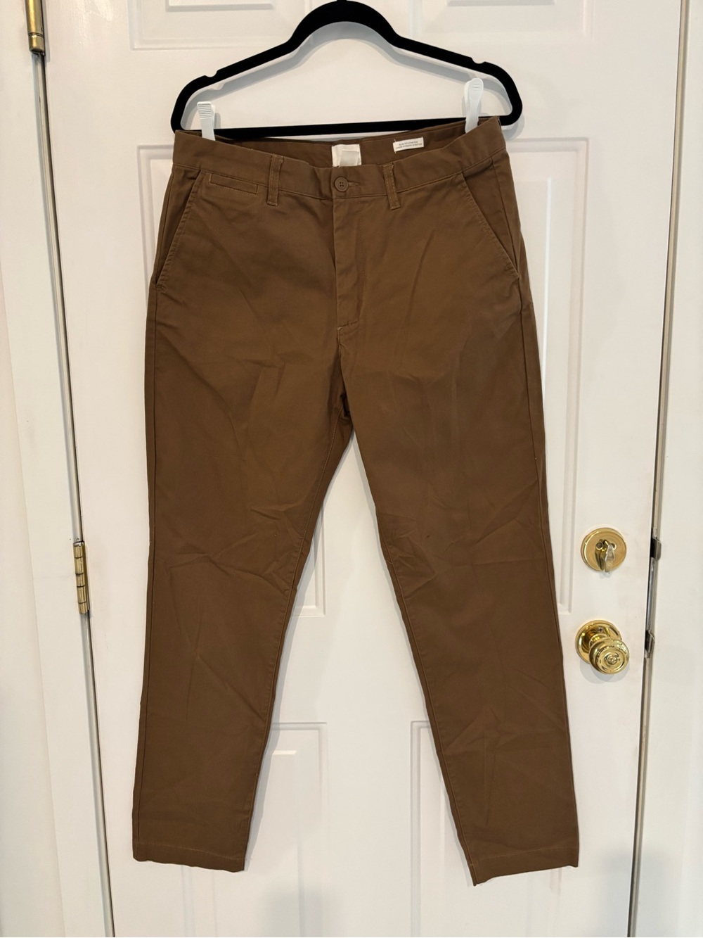 H&M Men's Brown Straight Chino Pants